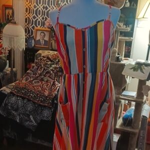 I Don't Know The Brand Multicolor Striped Dress Size XL